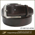 Custom Men's Snakeskin Leather Belt (ZY-6613)